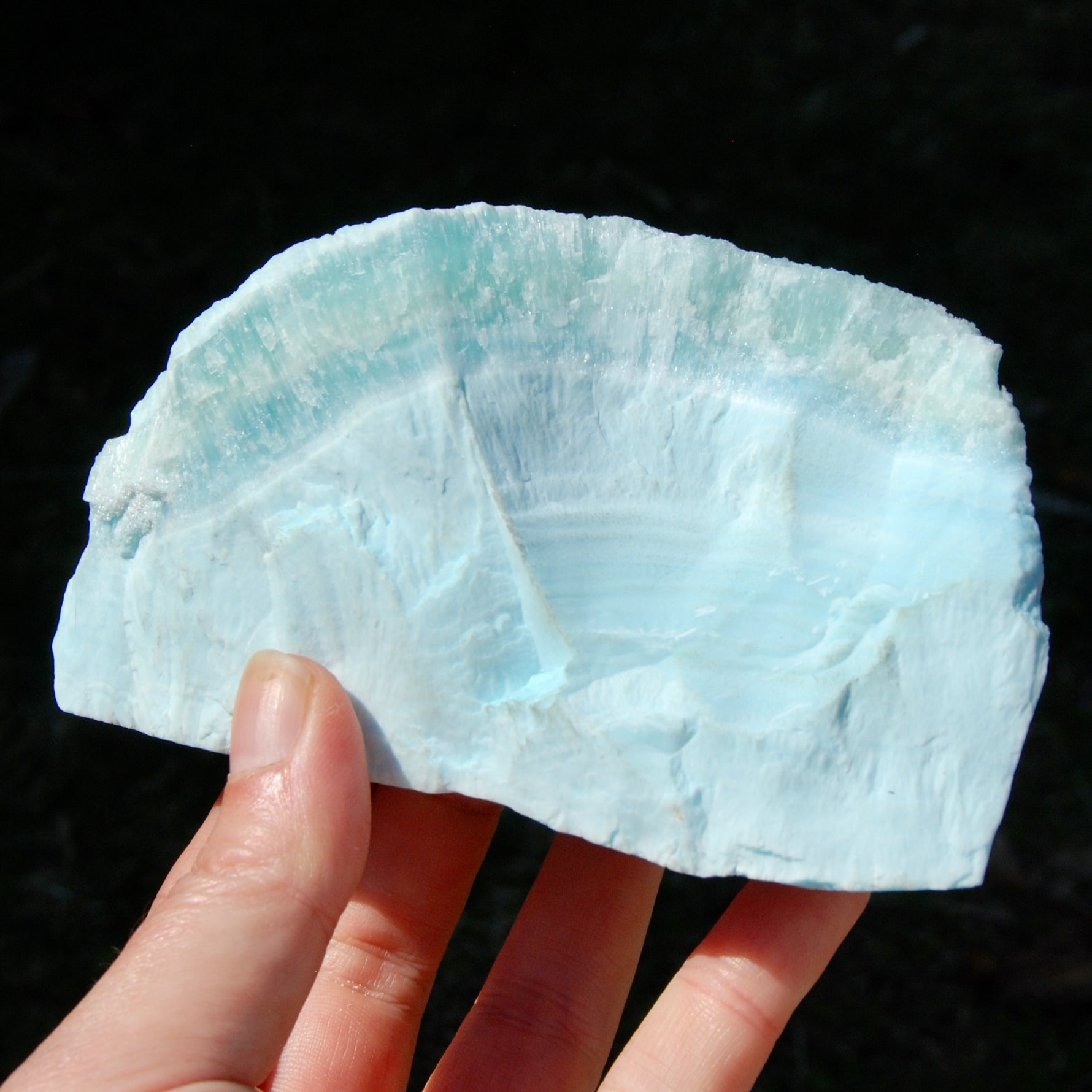 Hemimorphite Blue Aragonite Crystal