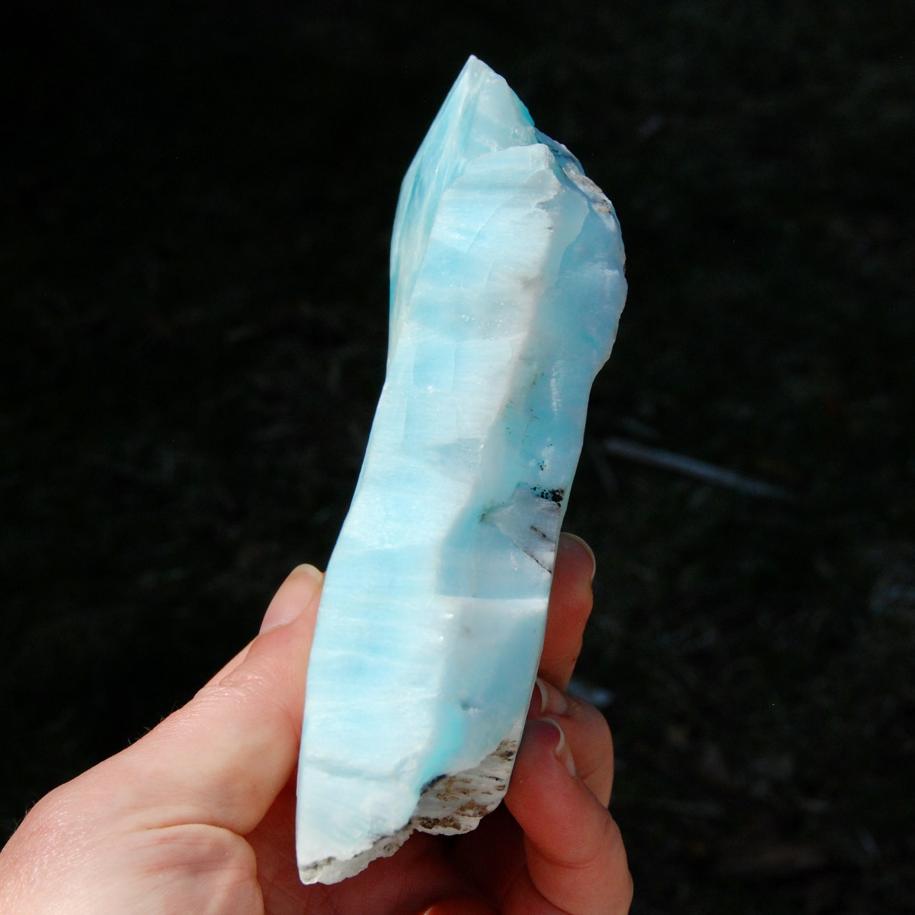 Raw Hemimorphite Blue Aragonite Crystal 