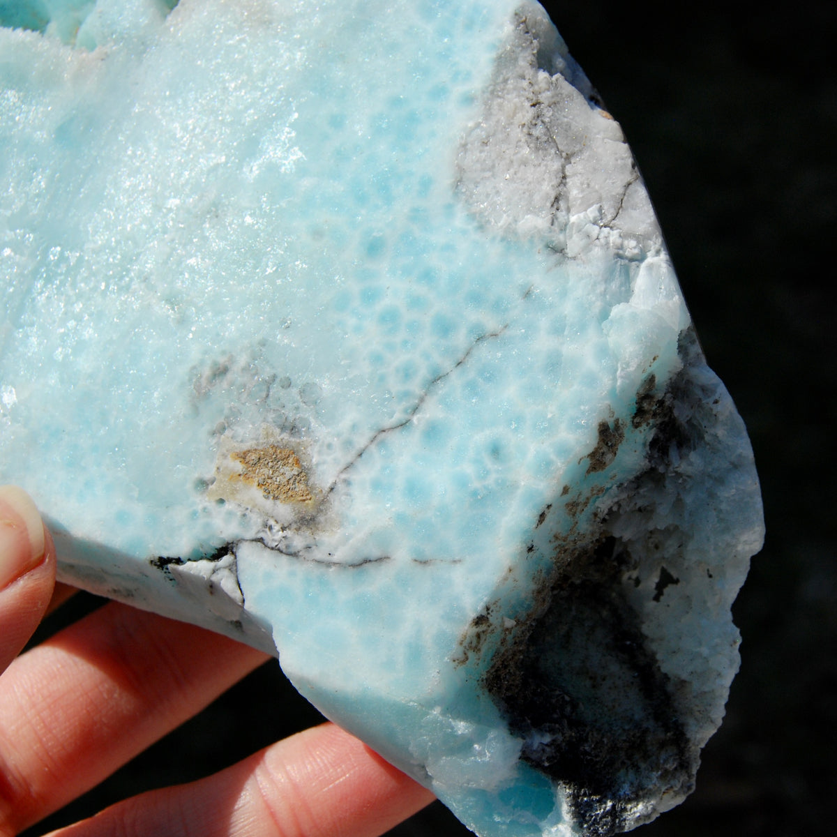 Raw Hemimorphite Blue Aragonite Crystal 