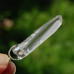 White Light Lemurian Seed Quartz Crystal Pendant for Necklace