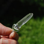 White Light Lemurian Seed Quartz Crystal Pendant for Necklace