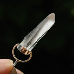 Cosmic Lemurian Seed Quartz Crystal Laser Pendant for Necklace