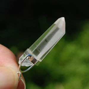 Cosmic Lemurian Seed Quartz Crystal Laser Pendant for Necklace