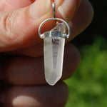 Cosmic Lemurian Seed Quartz Crystal Laser Pendant for Necklace