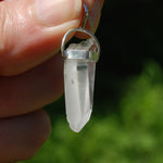 Cosmic Lemurian Seed Quartz Crystal Laser Pendant for Necklace
