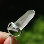 Cosmic Lemurian Seed Quartz Crystal Laser Pendant for Necklace