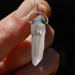 Cosmic Teacher Student Lemurian Seed Quartz Crystal Laser Pendant for Necklace