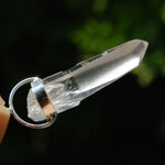 Cosmic Teacher Student Lemurian Seed Quartz Crystal Laser Pendant for Necklace