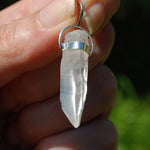 Cosmic Lemurian Seed Quartz Crystal Laser Pendant for Necklace