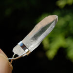 Cosmic Lemurian Seed Quartz Crystal Laser Pendant for Necklace
