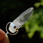 Cosmic Lemurian Seed Quartz Crystal Laser Pendant for Necklace