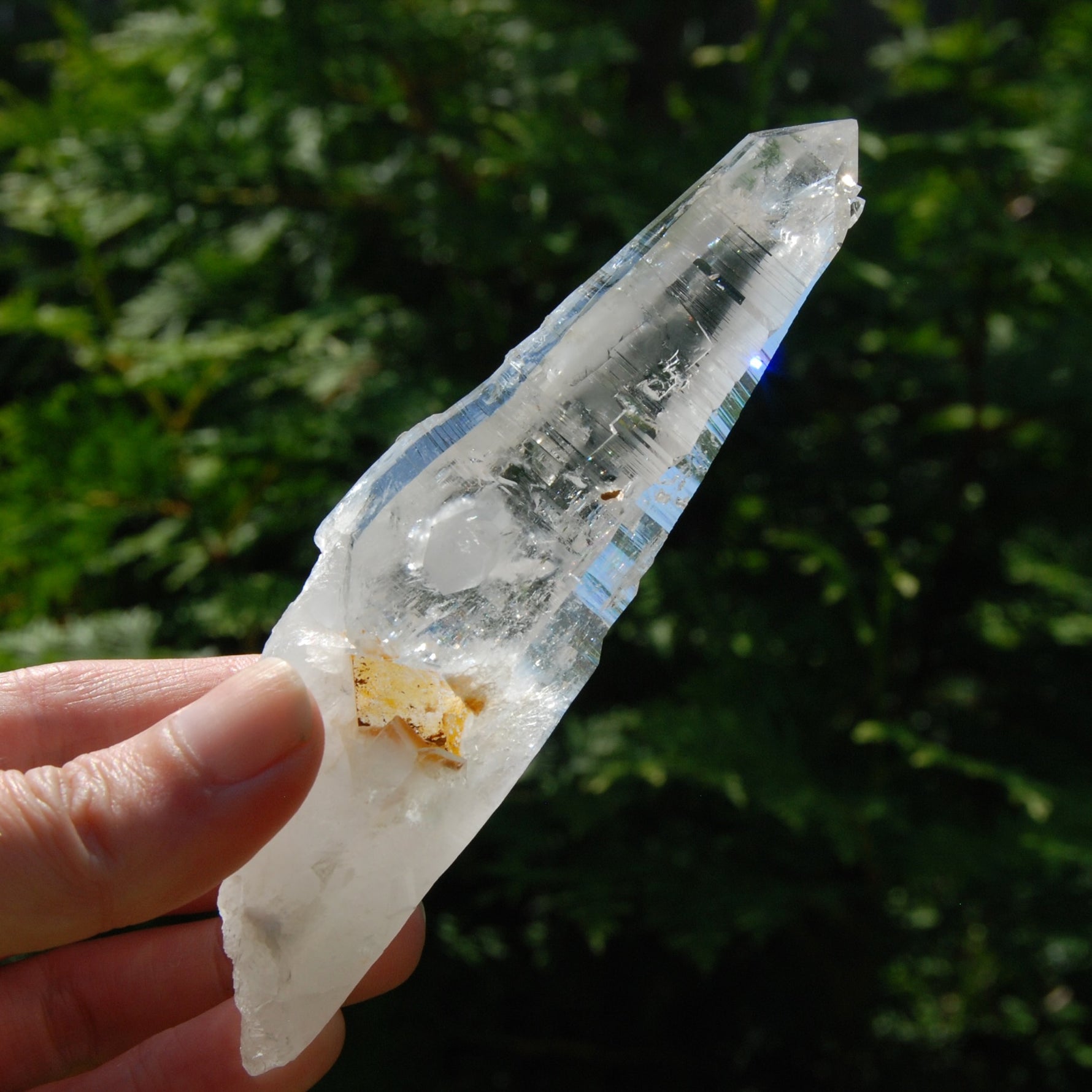 Isis Face Lemurian Seed Quartz Crystal Laser Starbrary, High Vibration Optical Quartz, Peñas Blancas, Colombia