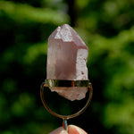 ET Pink Lithium Lemurian Seed Crystal Starbrary Dreamsicle Pendant for Necklace, Brazil