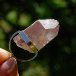 ET Pink Lithium Lemurian Seed Crystal Starbrary Dreamsicle Pendant for Necklace, Brazil