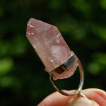 ET Pink Lithium Lemurian Seed Crystal Starbrary Dreamsicle Pendant for Necklace, Brazil