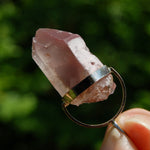 ET Pink Lithium Lemurian Seed Crystal Starbrary Dreamsicle Pendant for Necklace, Brazil