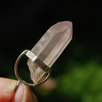 Cosmic Record Keeper Pink Lithium Lemurian Seed Crystal Starbrary Pendant for Necklace, Brazil