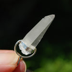 Cosmic Lemurian Seed Quartz Crystal Laser Pendant for Necklace, Sterling Silver, Brazil