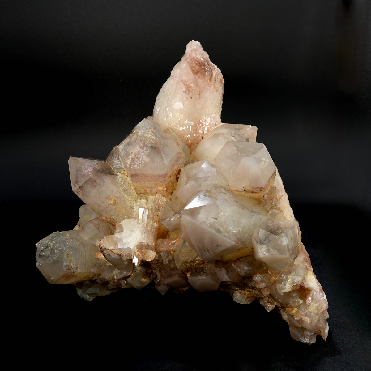 Large Pink Lithium Quartz crystal cluster Zimbabwe natural 12.2 lb raw specimen