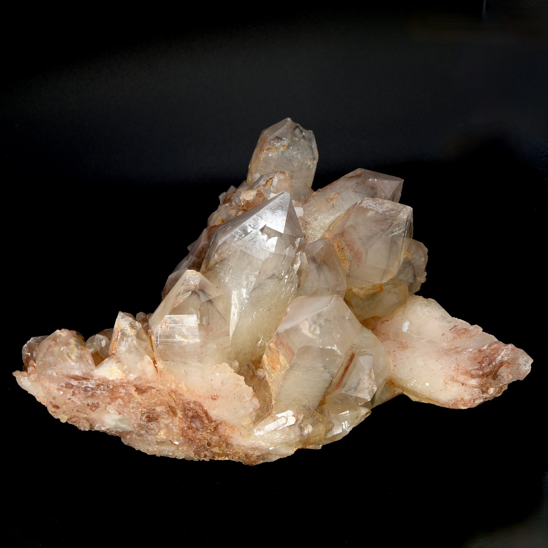 Large Pink Lithium Quartz crystal cluster Zimbabwe natural 12.2 lb raw specimen