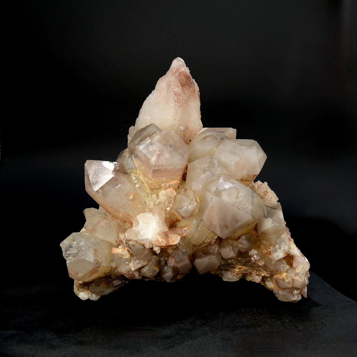 Large Pink Lithium Quartz crystal cluster Zimbabwe natural 12.2 lb raw specimen