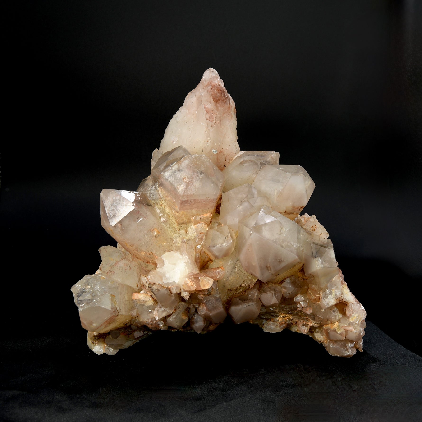 Large Pink Lithium Quartz crystal cluster Zimbabwe natural 12.2 lb raw specimen