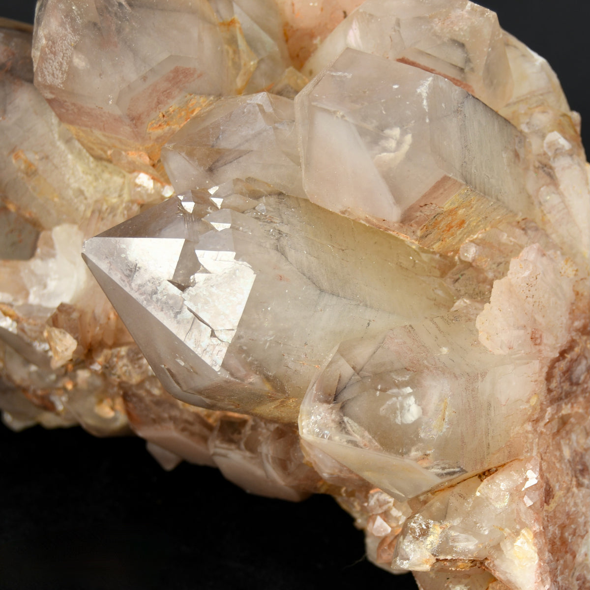 Large Pink Lithium Quartz crystal cluster Zimbabwe natural 12.2 lb raw specimen