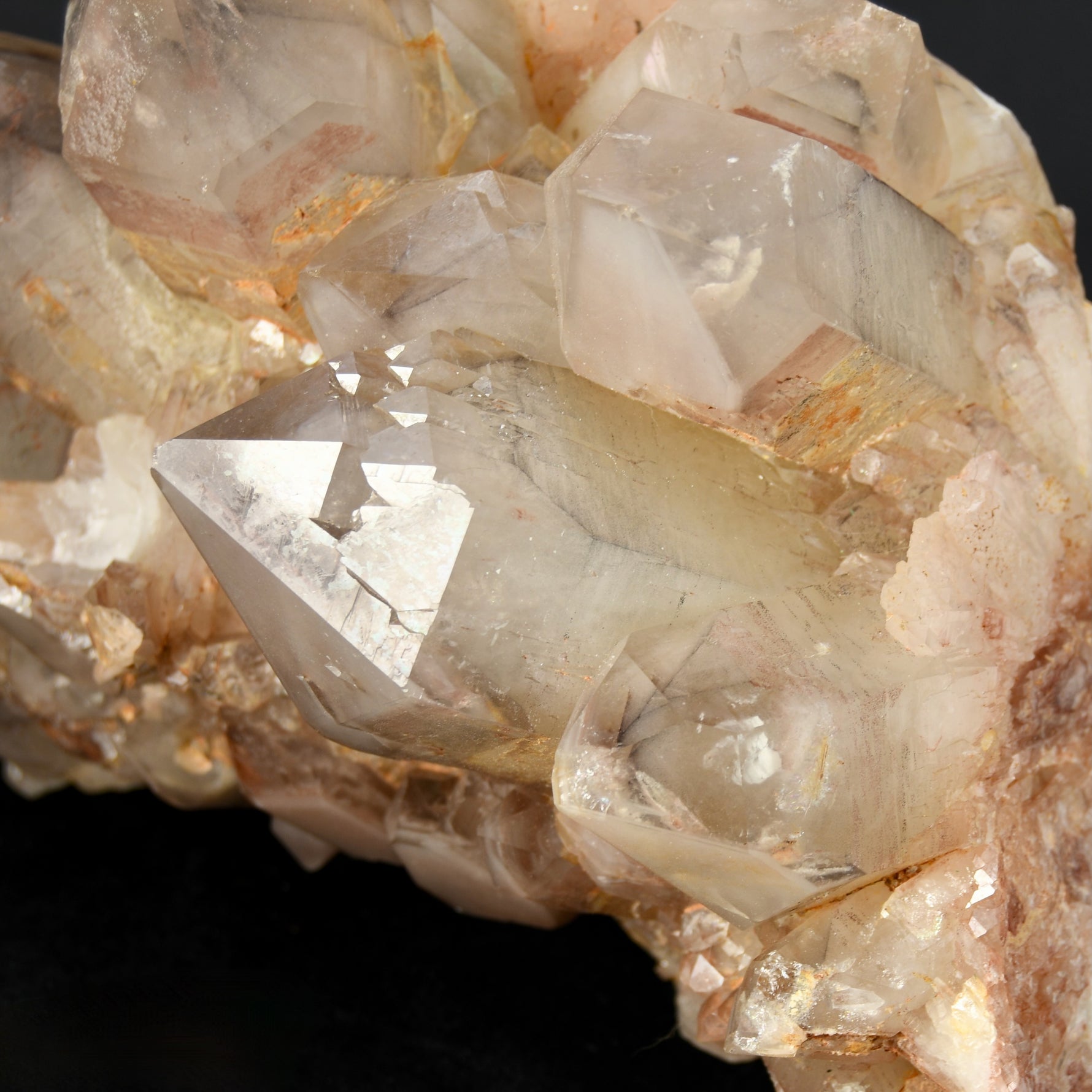 Large Pink Lithium Quartz crystal cluster Zimbabwe natural 12.2 lb raw specimen