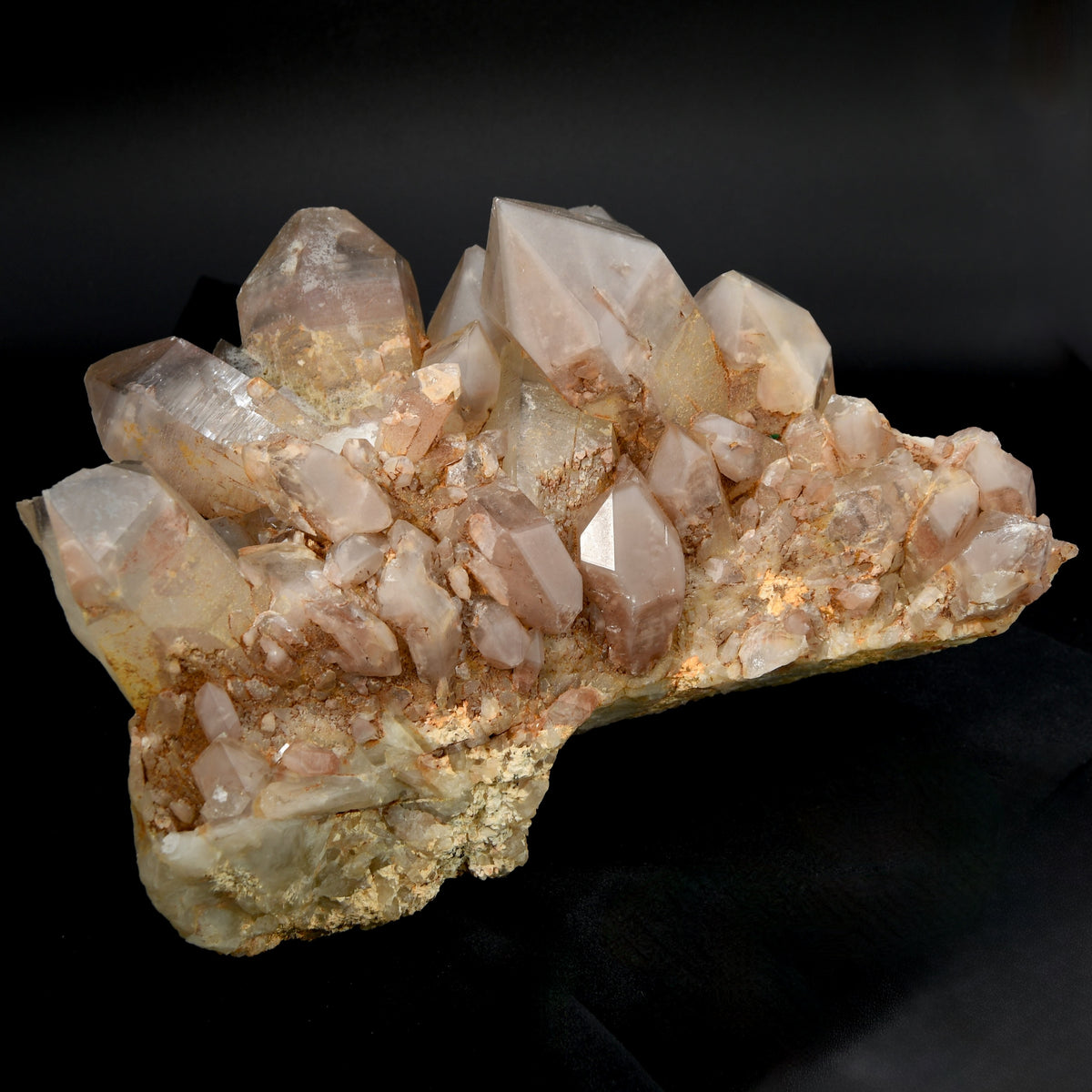 Large Pink Lithium Quartz crystal cluster Zimbabwe natural 12.2 lb raw specimen