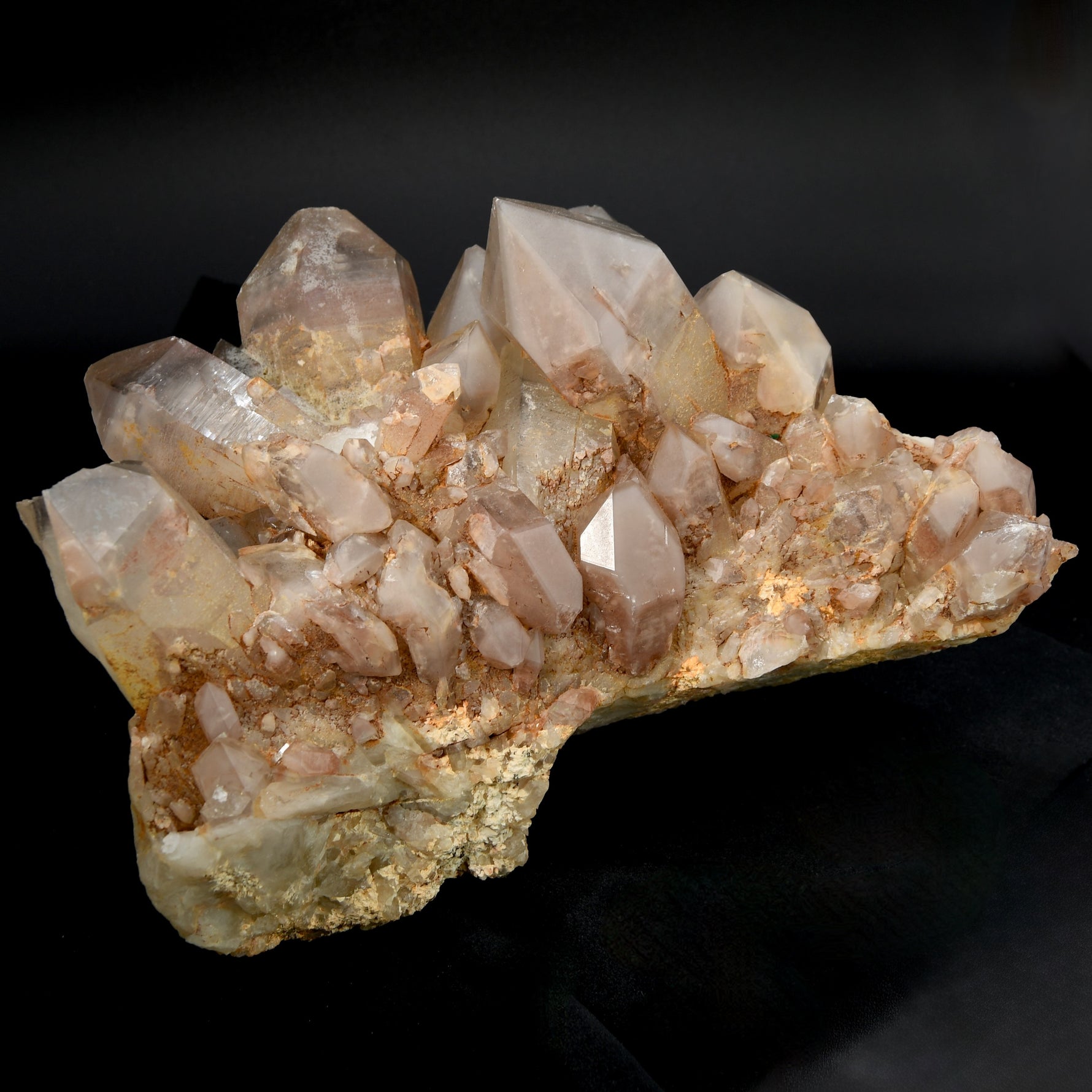 Large Pink Lithium Quartz crystal cluster Zimbabwe natural 12.2 lb raw specimen