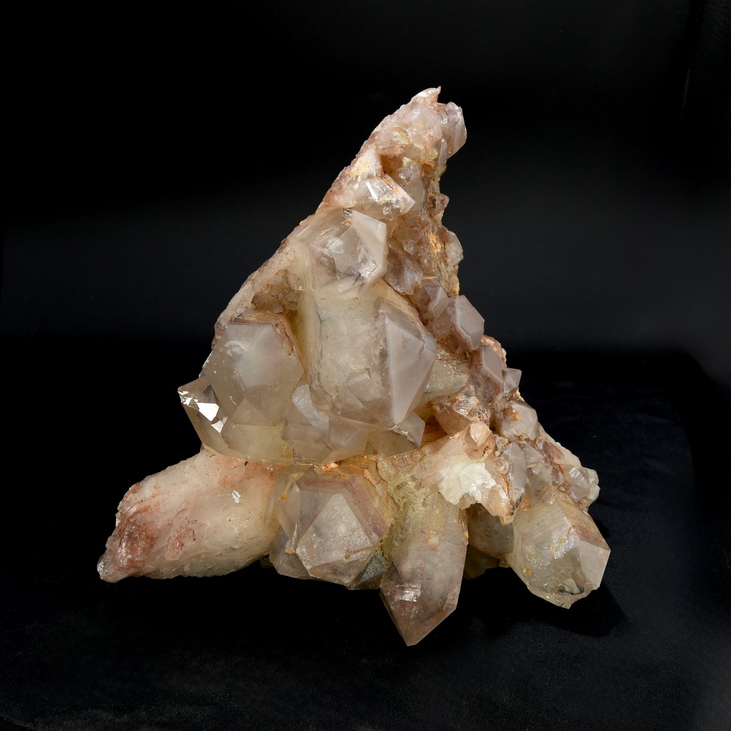 Large Pink Lithium Quartz crystal cluster Zimbabwe natural 12.2 lb raw specimen