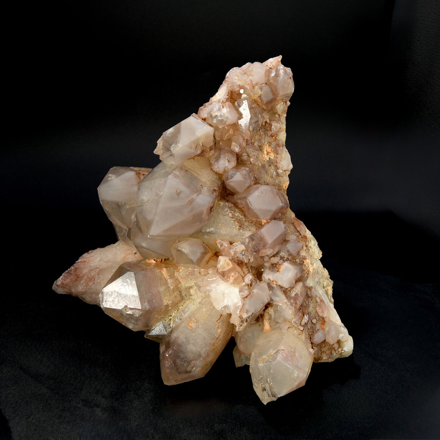 Large Pink Lithium Quartz crystal cluster Zimbabwe natural 12.2 lb raw specimen