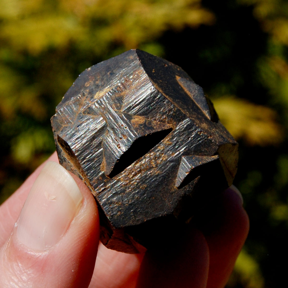 Pyrite Iron Cross Twin Goethite Pseudomorph Crystal