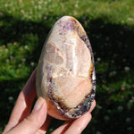 Amethyst Geode Crystal Egg, Grape Jelly Amethyst, Indian Amethyst