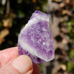 Chevron Amethyst Trapiche Quartz Crystal Slice from Zambia