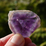 Chevron Amethyst Trapiche Quartz Crystal Slice, Zambia