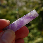 Chevron Amethyst Trapiche Quartz Crystal Slice, Zambia
