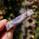 Chevron Amethyst Trapiche Quartz Crystal Slice, Zambia