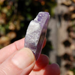 Chevron Amethyst Trapiche Quartz Crystal Slice from Zambia