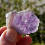 Chevron Amethyst Trapiche Quartz Crystal Slice from Zambia