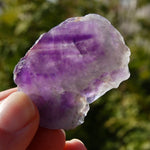 Chevron Amethyst Trapiche Quartz Crystal Slice from Zambia