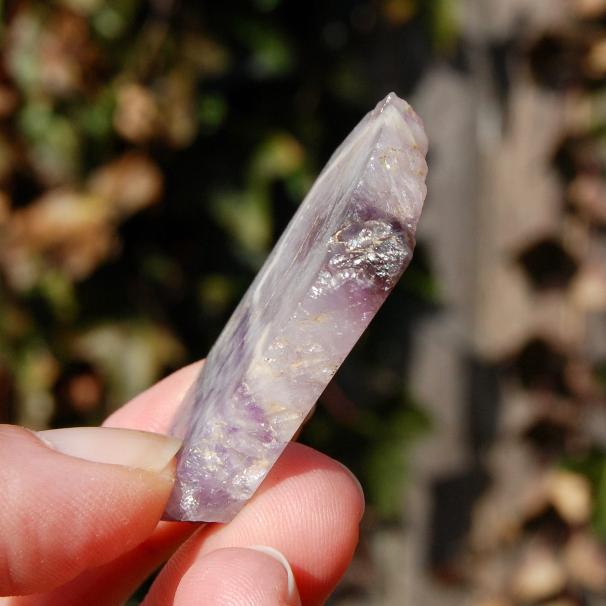 Chevron Amethyst Trapiche Quartz Crystal Slice from Zambia
