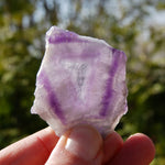 Chevron Amethyst Trapiche Quartz Crystal Slice from Zambia