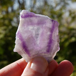 Chevron Amethyst Trapiche Quartz Crystal Slice from Zambia