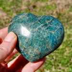 Blue Apatite Crystal Heart