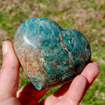 Blue Apatite Crystal Heart