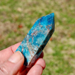 Gemmy Blue Apatite Crystal Tower