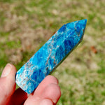 Gemmy Blue Apatite Crystal Tower