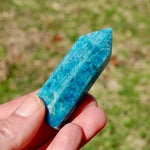 Gemmy Blue Apatite Crystal Tower