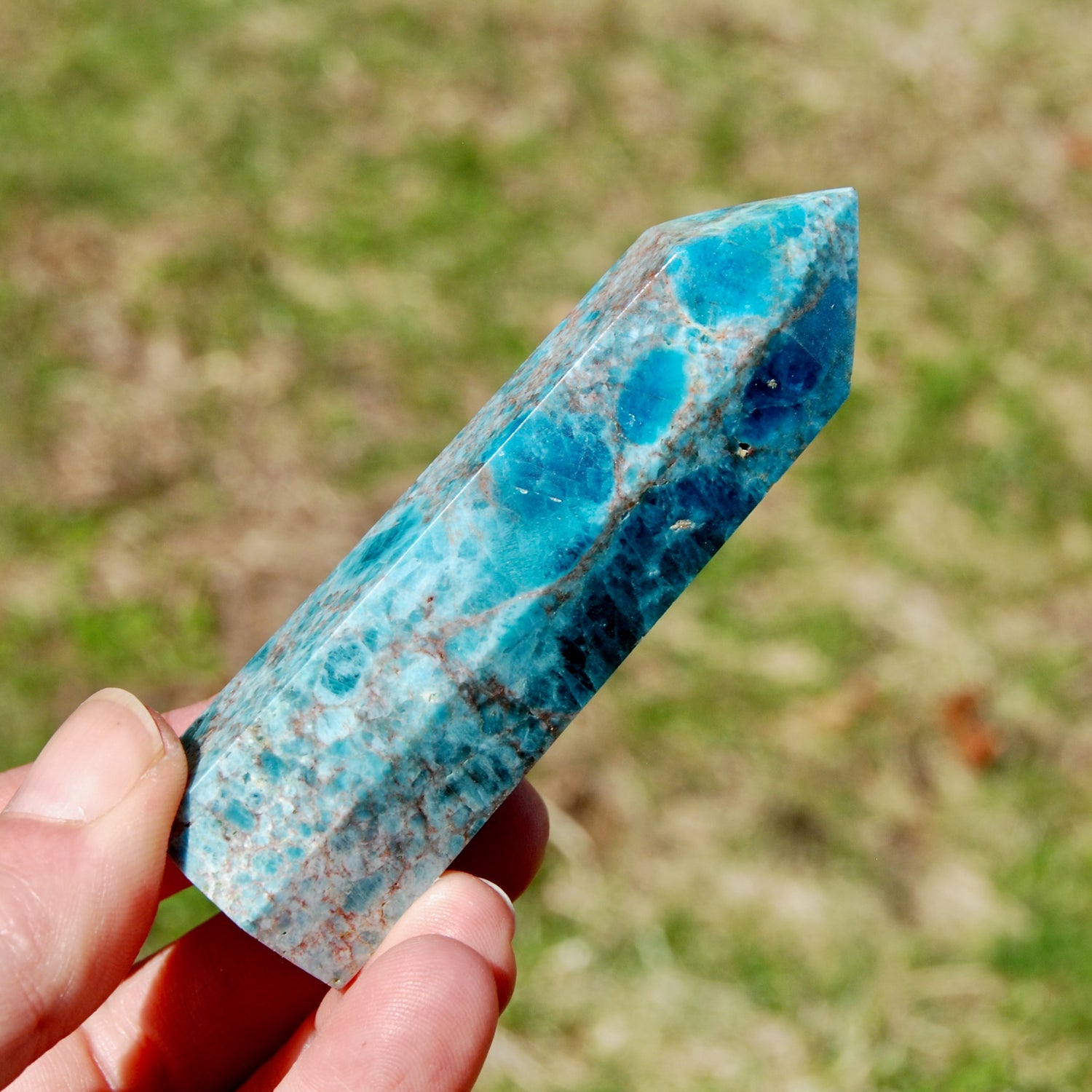 Apatite crystal tower